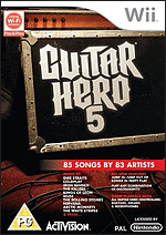 : . Wii Wireless Guitar +  Guitar Hero 5 (Wii)